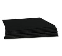 CHELY INTERMARKET Cartón Pluma 50X70 CM Adhesivo 5 MM Negro Pack 12 Unidades Autoadhesivo Para Maquetas Manualidades Rotulación Diseño Escolar Proyectos Cartelería Presentaciones Decorativas Fácil