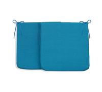 CHELY INTERMARKET Cojines de sillas 40x40x3cm Turquesa Set de 2 unds para Cocina, Salon y terraza