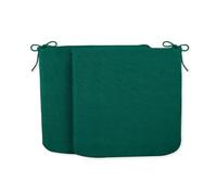 CHELY INTERMARKET Cojines de sillas 40x40x3cm Verde Set de 2 unds para Cocina, Salon y terraza