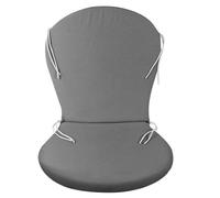 CHELY INTERMARKET Cojines Guitarra Exterior Gris Pack 4 Unidades 90x48x4cm Algodón Poliéster Cremallera Cordones Ajuste Universal Suave Jardín Terraza Playa Piscina Comodidad