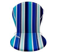 CHELY INTERMARKET Cojines Guitarra Exterior Multi Azul Pack 4 Unidades 90x48x4cm Algodón Poliéster Cremallera Cordones Ajuste Universal Suave Jardín Terraza Playa Piscina Comodidad