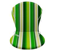 CHELY INTERMARKET Cojines Guitarra Exterior Multi Verde Pack 4 Unidades 90x48x4cm Algodón Poliéster Cremallera Cordones Ajuste Universal Suave Jardín Terraza Playa Piscina Comodidad