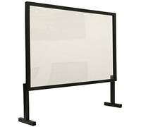 CHELY INTERMARKET Mampara Metacrilato 100x50cm Protector Mostrador Transparente Oficina Farmacia Tienda Separador Seguridad Acrílico Anticontagio Panel Acrílico Higiénico Frontal