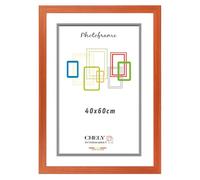 CHELY INTERMARKET | Marco de Fotos MOD-254 Hecho de Madera, Ancho de moldura 2cm con Acabado minimalista. Cuadro ideal para enmarcar títulos y certificados (Cerezo, 40x60cm)