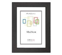 CHELY INTERMARKET MOD-254 Marco Fotos Madera Wengué 18x24cm Pack 2unds Estilo Nórdico Rústico Moderno Escandinavo Decorativo Cuadro Horizontal Vertical Cristal Moldura Ancha Color Wengué Decoración