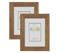 CHELY INTERMARKET MOD-274 Marco Fotos Decorativo 10x15cm Pack 2 Unds Madera Estilo Elegante Moldura Relieve Cuadro Color Madera Mate 2013 Fotografía Vertical Horizontal Cristal Protección Hogar