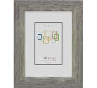 CHELY INTERMARKET MOD-274 Marco Fotos Decorativo 24x30cm Madera Estilo Elegante Moldura Relieve Cuadro Gris Verdoso Fotografía Vertical Horizontal Cristal Protección Hogar Clásico
