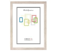CHELY INTERMARKET MOD-274 Marco Fotos Decorativo 40x50cm Madera Estilo Elegante Moldura Relieve Cuadro Color Gris Marrón 2018 Fotografía Vertical Horizontal Cristal Protección Hogar Clásico