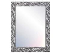 CHELY INTERMARKET MOD156 Espejo De Pared Cuerpo Entero Gris Raya Plateado Estilo Decorativo 40x50cm Rectangular Marco Relieve Perfil Plano para Salón Dormitorio Oficina Fabricado En España