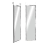 CHELY INTERMARKET MOD19300 Espejo De Puerta Cuerpo Entero Plateado Estilo Moderno Minimalista 30x120cm Ideal para Vestidor Entrada Diseño Vertical con Kit De Colgar Montaje Fácil Madera Ingenieria