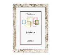CHELY INTERMARKET MOD204 Marco Fotos Decorativo Estilo Clásico Vintage 50x70cm Madera MDF con Metacrilato Diseño Montaje Vertical Horizontal Ideal Diplomas Certificados Fotografías