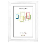 CHELY INTERMARKET MOD257 Marco Fotos Pared Grande 50x70cm Madera Blanca Decorativo Horizontal Vertical Color Blanco Incluye Kit Montaje Cuadro Diploma Certificado Oficina Hogar Elegante