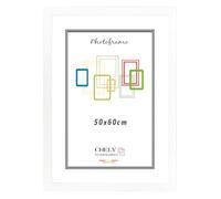 CHELY INTERMARKET MOD272 Marco Fotos Grande 50x60cm Galería Decorativo Color Blanco Estilo Moderno Clásico Madera Moldura Relieve Cuadro Horizontal Vertical Poster Diploma Pared Estético