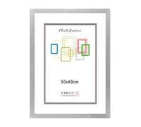 CHELY INTERMARKET MOD272 Marco Fotos Grande 50x60cm Galería Decorativo Color Plata Estilo Moderno Clásico Madera Moldura Relieve Cuadro Horizontal Vertical Poster Diploma Pared Estético