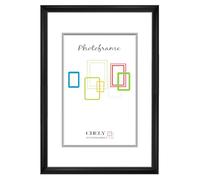 CHELY INTERMARKET MOD280 Marco Fotos Grande 50x70cm Minimalista Redondeado Decorativo Madera Blanca Incluye Kit Montaje Vertical Horizontal Color Negro Certificados Diplomas Cuadro Moderno