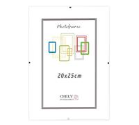 CHELY INTERMARKET MOD300 Marco Portafoto Clip Metacrilato Sin Borde Moderno 20x25cm Montaje Vertical Horizontal Decoración Posters Carteles Oficinas Galerías Color Transparente Incluye 1 Unidad