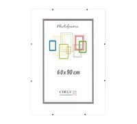 CHELY INTERMARKET MOD300 Marco Portafoto Clip Metacrilato Sin Borde Moderno 60x90cm Montaje Vertical Horizontal Decoración Posters Carteles Oficinas Galerías Color Transparente Incluye 1 Unidad