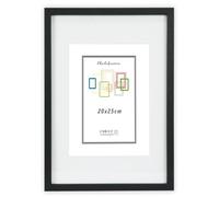 CHELY INTERMARKET MOD351 Marco Fotos Madera Moderno 20x25cm Con Paspartú Interno 15x20cm Estilo Decorativo Elegante Cuadro Decoración Vertical Pared Regalo Hogar Oficina Color Negro 1 Unidad