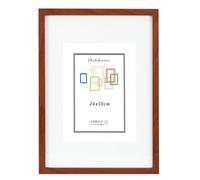 CHELY INTERMARKET MOD351 Marco Fotos Madera Moderno 24x30cm Con Paspartú Interno 18x24cm Estilo Decorativo Elegante Cuadro Decoración Vertical Pared Regalo Hogar Oficina Color Cerezo 1 Unidad