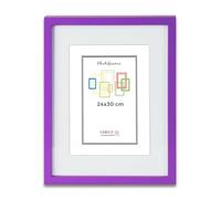 CHELY INTERMARKET MOD351 Marco Fotos Madera Moderno 24x30cm Con Paspartú Interno 18x24cm Estilo Decorativo Elegante Cuadro Decoración Vertical Pared Regalo Hogar Oficina Color Morado 1 Unidad