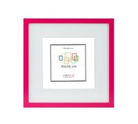 CHELY INTERMARKET MOD351 Marco Fotos Madera Moderno 30x30cm Con Paspartú Interno 20x20cm Estilo Decorativo Elegante Cuadro Decoración Vertical Pared Regalo Hogar Oficina Color Magenta 1 Unidad