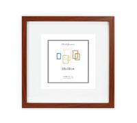 CHELY INTERMARKET MOD351 Marco Fotos Madera Moderno 30x30cm Con Paspartú Interno 20x20cm Estilo Decorativo Elegante Cuadro Decoración Vertical Pared Regalo Hogar Oficina Color Cerezo 1 Unidad