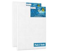 CHELY INTERMARKET MOD563 Lienzos Para Pintar 40x50 CM Pack 2 Unidades Bastidor Madera 24 MM Algodón Blanco Preimprimado Profesional Para Acrílico Óleo Manualidades Bellas Artes Artistas Aficionados