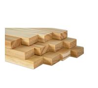 CHELY INTERMARKET Palos Madera 1x2x83cm Pack 12 Listones Naturales Para Bricolaje Carpintería Manualidades Proyectos DIY Corte Preciso Artesanía Decoración Construcción Tallado Lijado