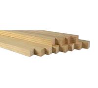 CHELY INTERMARKET Palos Madera 3x3x89,5 cm Pack 6 Listones Naturales Para Bricolaje Carpintería Manualidades Proyectos DIY Corte Preciso Artesanía Decoración Construcción Tallado Lijado