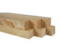 CHELY INTERMARKET Palos Madera 3x3x89,5cm Pack 3 Listones Naturales Para Bricolaje Carpintería Manualidades Proyectos DIY Corte Preciso Artesanía Decoración Construcción Tallado Lijado