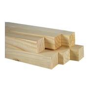 CHELY INTERMARKET Palos Madera 3x3x90cm Pack 6 Listones Naturales Para Bricolaje Carpintería Manualidades Proyectos DIY Corte Preciso Artesanía Decoración Construcción Tallado Lijado