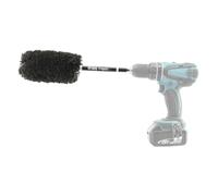 Chemical Guys ACC401 Power Woolie - Cepillo de Microfibra para Ruedas con Adaptador de Taladro, Color Negro