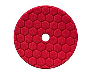 Chemical Guys BUFX117HEX6 Hex Logic Quantum Polishing Pad 6.5 Inch (165 mm) Red - Finishpad - Polishing Pad