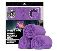 Chemical Guys Happy Ending MIC34803 - Paño de Microfibra ultraafelpado sin Bordes (40,6 x 40,6 cm), Color Morado