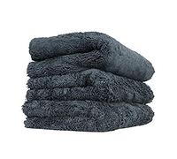 Chemical Guys Happy Ending - Paño de Microfibra ultraafelpado sin Bordes, Color Negro