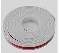 Chemin de câbles au Sol, Type D Blanc 5m Chemin de câbles, Chemin de câbles en PVC Auto-adhésif pour Les systèmes de Gestion de câbles à la Maison et au Bureau (Paquet de 15 mètres)