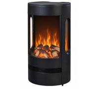 CHEMIN'ARTE Chimenea Eléctrica LED 3D, Vesta | Efecto llama 3D a 180°- Termostato de ambiente - 2000 W - Para colocar en el suelo - chimenea electrica bajo consumo