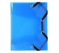 Chemise a elastique 3 rabats polypro crystal colour - format pocket 12x16cm