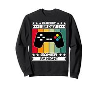Chemist by Day Gamer por Night Controller Sudadera