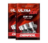 CHEMPIOIL Ultra XDI 5W-40 Aceite De Motor Con Metal De 2x4 L