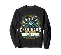 Chemtrails no se Ven a sí mismos Humor de conspiración Divertido Sudadera
