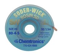 CHEMTRONICS 80-4-5 BRAID, DESOLDERING, ROSIN SD, 5FT (1 piece)