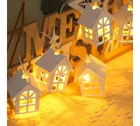 CHENBOOW Cadena de Luces,Decoración Navideña 2M,Luces Decorativas,Luces Navideñas,LED para Interiores,Luminosa Cabaña,Casita Navidad LED,para Navidad,Regalo de Inauguración y Decoración