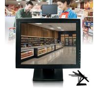 CHENCOO Caja Registradora Táctil De 15 Pulgadas, Caja Registradora POS, Resolución: 1024 * 768 + Restauración del Color Real, Fluida Sin Retrasos, para Conveniencia/Restaurante/cafetería,Black