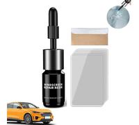 Chenduoran Kit Reparador de Cristales para Coche,Kit de Reparación Parabrisas de Automóvil,Reparador de Cristales Kit,Reparar Grietas,Astillas,Grietas y Arañazos