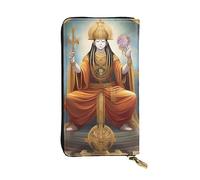 chenfandi Cartera de Dios femenina, cartera con cremallera para mujer, cartera larga para mujer, cartera organizadora de múltiples tarjetas y cartera de mano, Black, Talla única