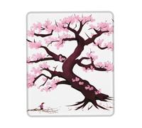 chenfandi Cherry Blossoms - Alfombrilla de ratón para computadora con base de goma antideslizante para oficina, juegos, aprendizaje, 8.3 x 10.3 pulgadas.