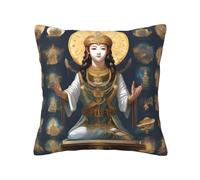 chenfandi Funda de almohada de la estatua de Dios, 20 x 20 pulgadas, almohada decorativa cuadrada para sofá, sala de estar, cama y decoración del hogar.