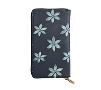 chenfandi Hermosa cartera de camelia, cartera con cremallera para mujer, cartera larga para mujer, cartera organizadora de múltiples tarjetas y cartera de mano, Black, Talla única