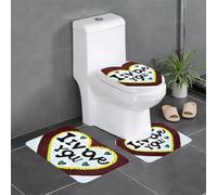 chenfandi Love Confessions Juego de 3 alfombrillas de baño, suaves, absorbentes, antideslizantes, adecuadas para baños, baños, baños, etc.